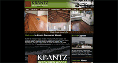 Desktop Screenshot of krantzrecoveredwoods.com